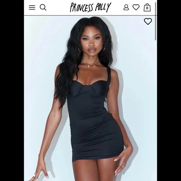 Princess Polly | Dresses | Princess Polly Marnie Mini Black Dress | Poshmark